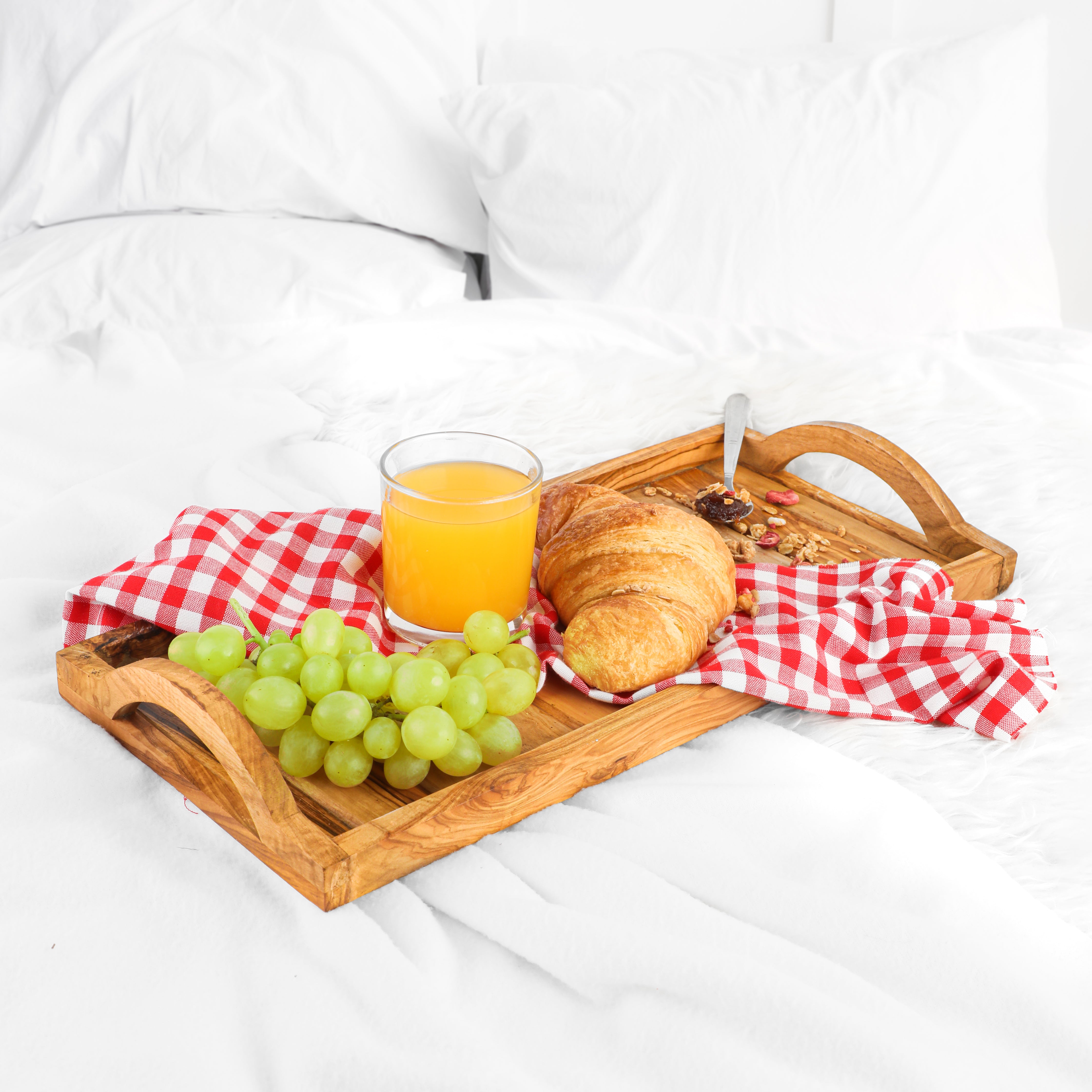 SERVING TRAY WITH ROUND  HANDLES - ArtisRaw